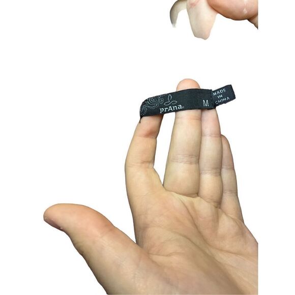 Prana V Neck Orange Striped Waffle Knit - Picture 8 of 10